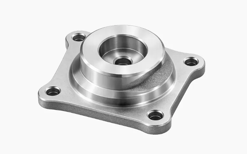 cnc machined flange housing part