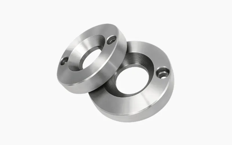 cnc machined stainless steel locking flange