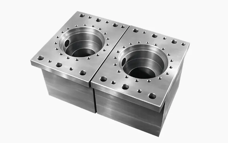 cnc machined steel mold cavity block