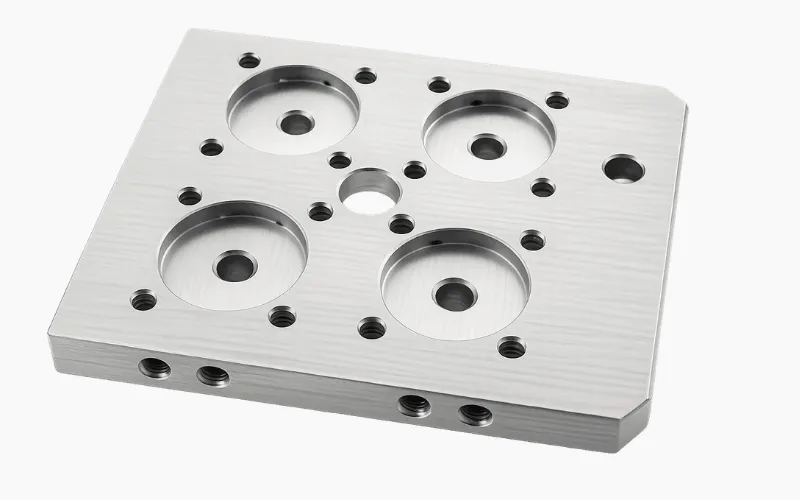 cnc machined aluminum mounting plate