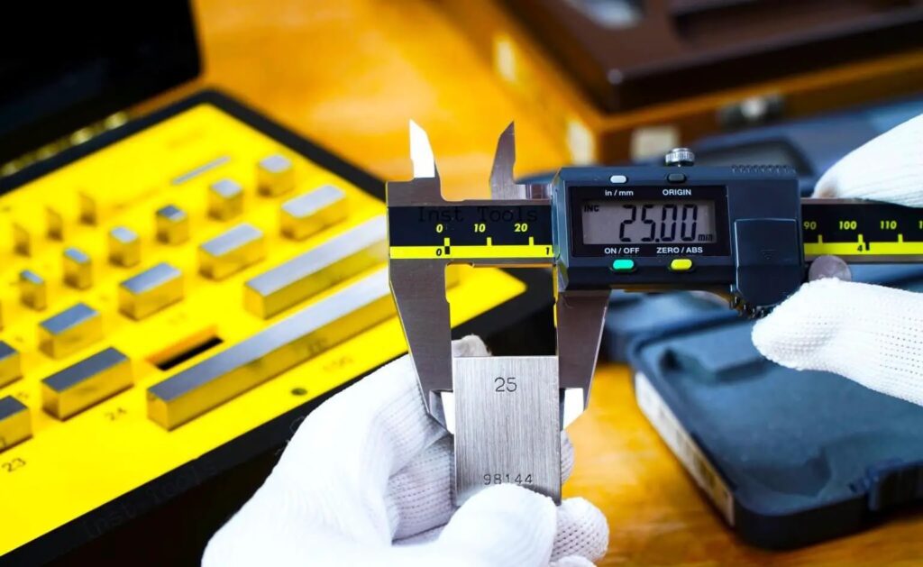 Calibration of quality tooling to maintain accuracy.