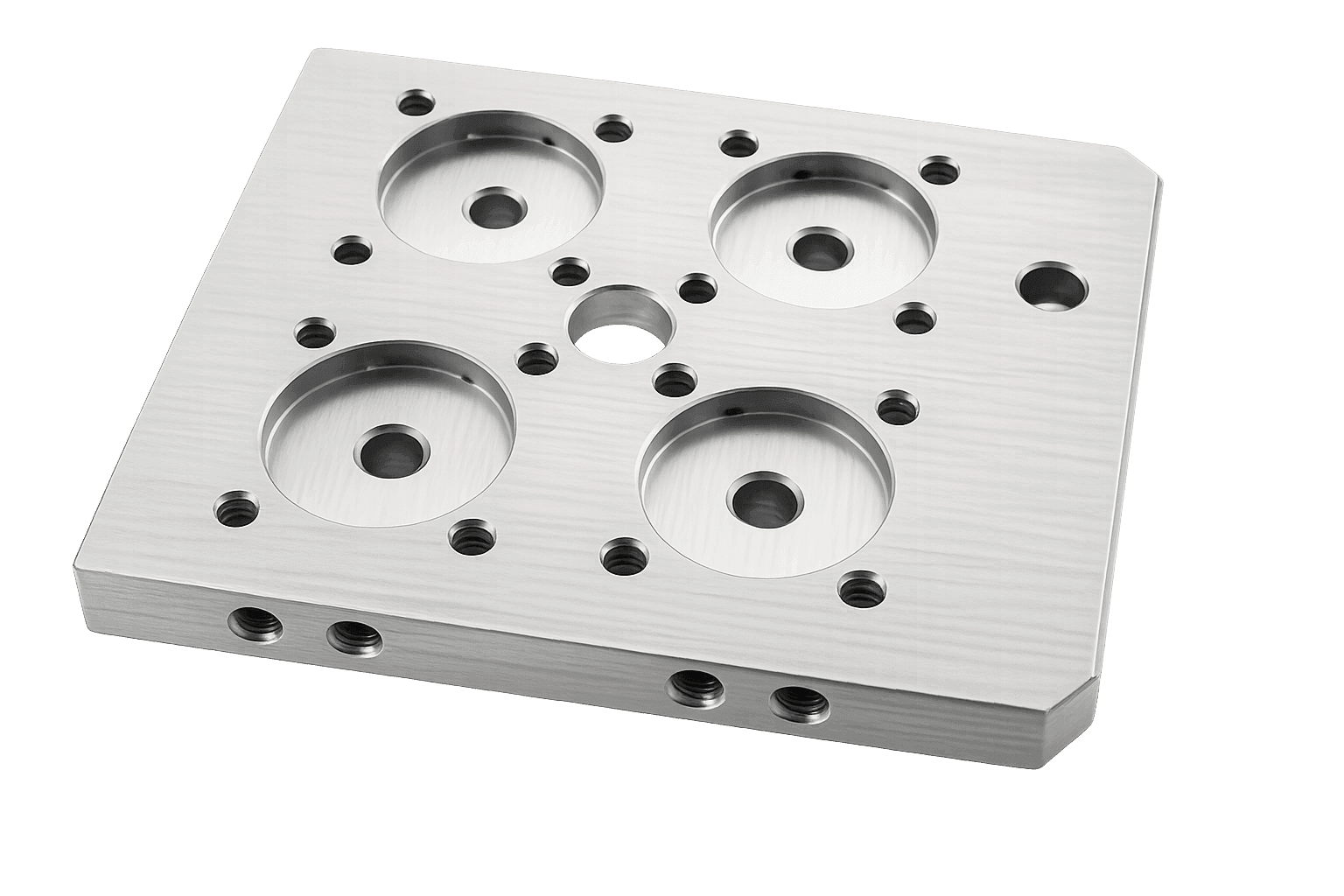 cnc machined aluminum mounting plate
